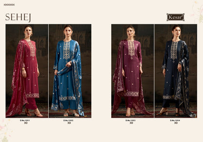 Sehej Kesar Viscose Pashmina Suits Exporter India