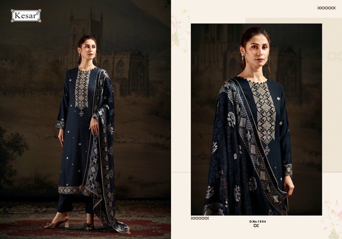 Sehej Kesar Viscose Pashmina Suits Exporter India