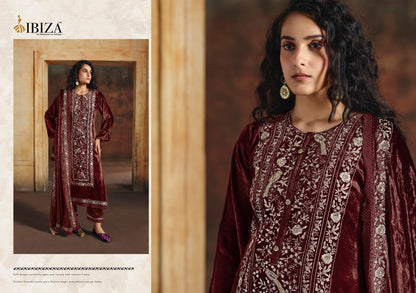 Seher Ibiza Viscose Velvet Suits Exporter Gujarat