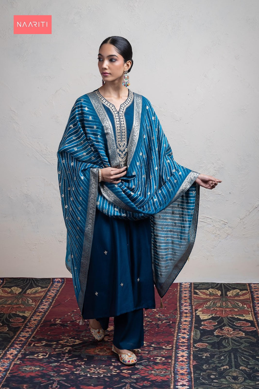 Seher Naariti Russian Silk Pant Style Suits Exporter India