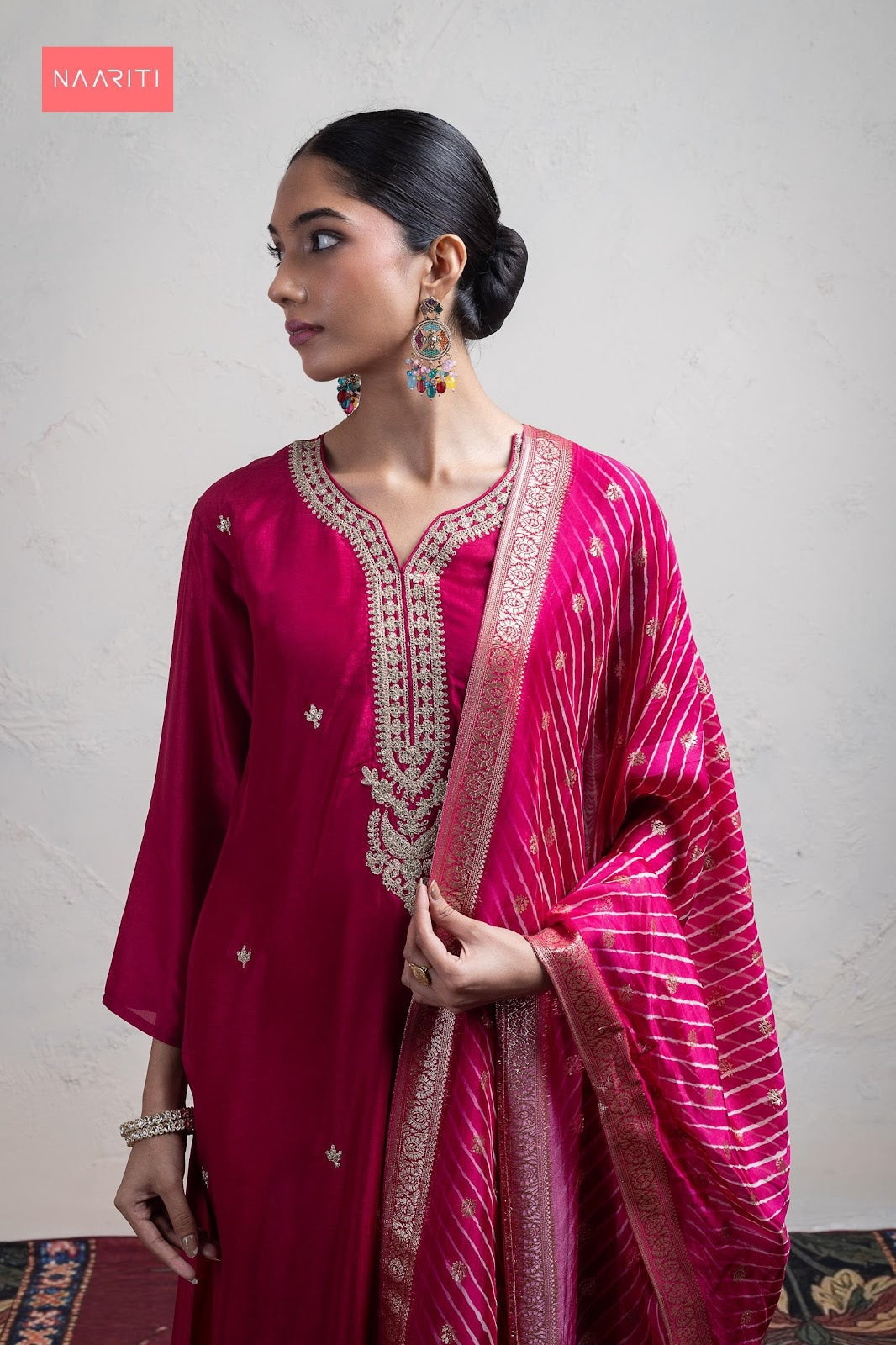 Seher Naariti Russian Silk Pant Style Suits Exporter India