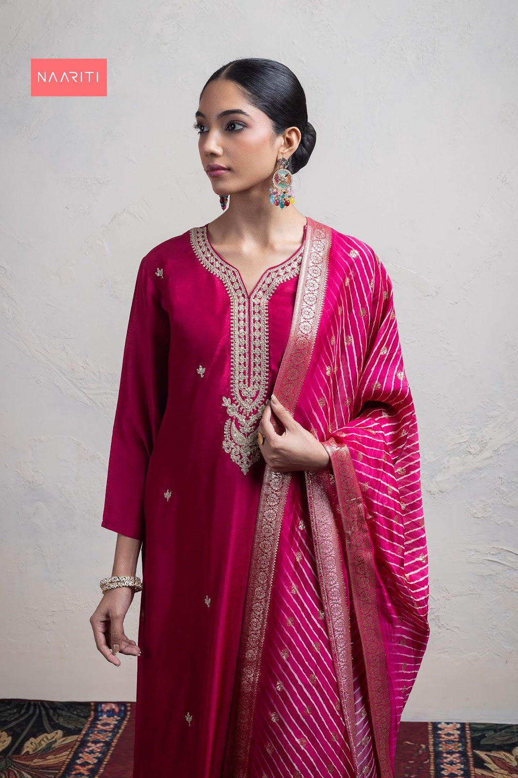 Seher Naariti Russian Silk Pant Style Suits Exporter India