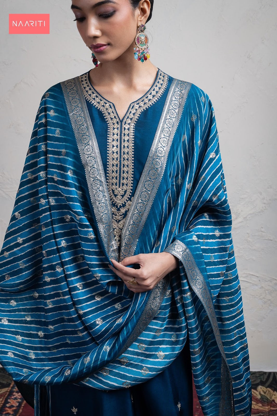 Seher Naariti Russian Silk Pant Style Suits Exporter India