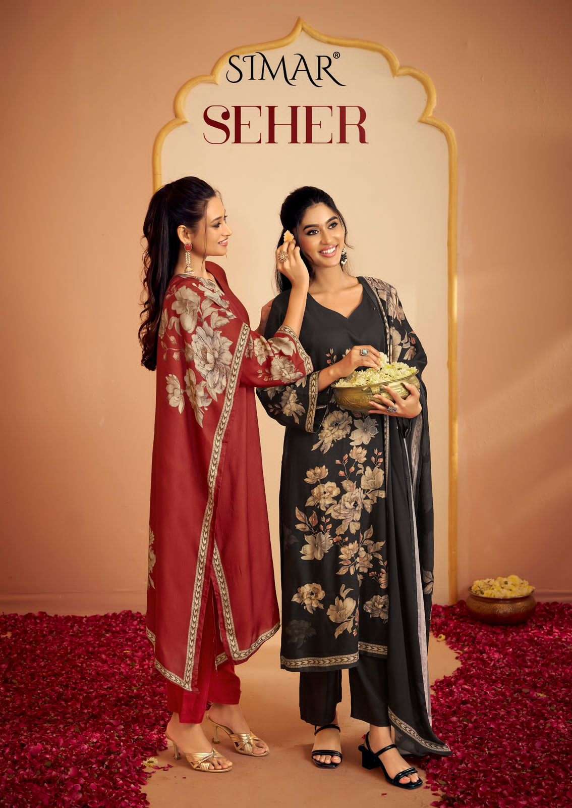Seher Simar Pashmina Suits Wholesale Price