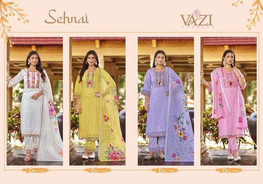 Sehnai Vazi Fashion Readymade Cotton Pant Suits Exporter Ahmedabad