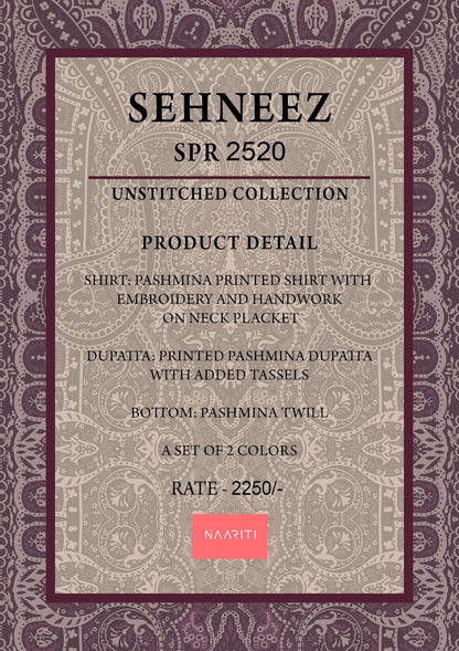 Sehneez Naariti Pashmina Suits Exporter