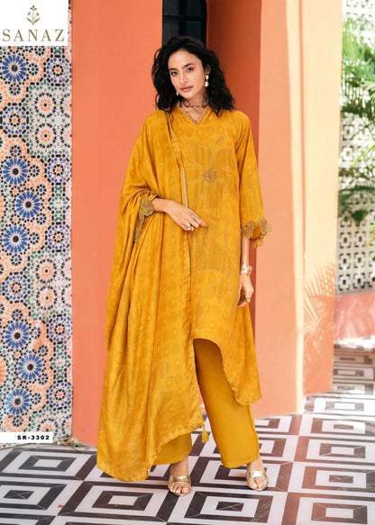 Sehr Sanaz Viscose Muslin Pant Style Suits Manufacturer