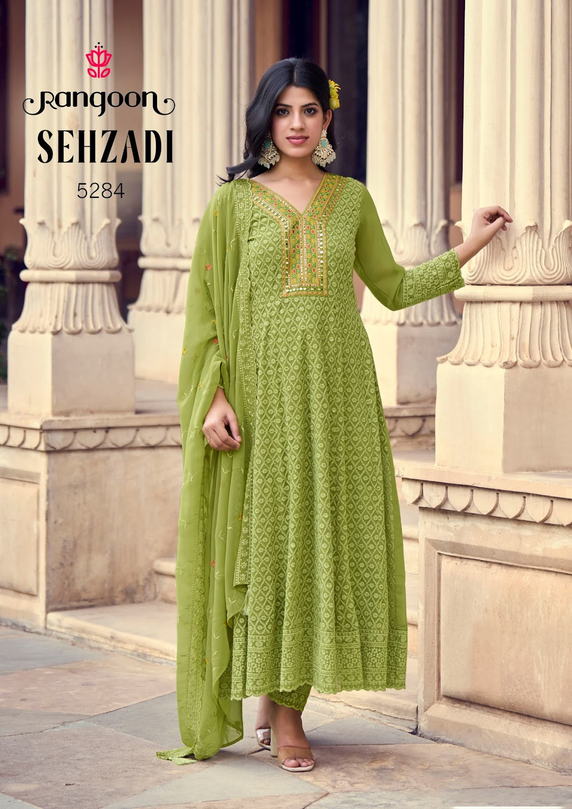 Sehzadi Rangoon Georgette Readymade Anarkali Suits Manufacturer