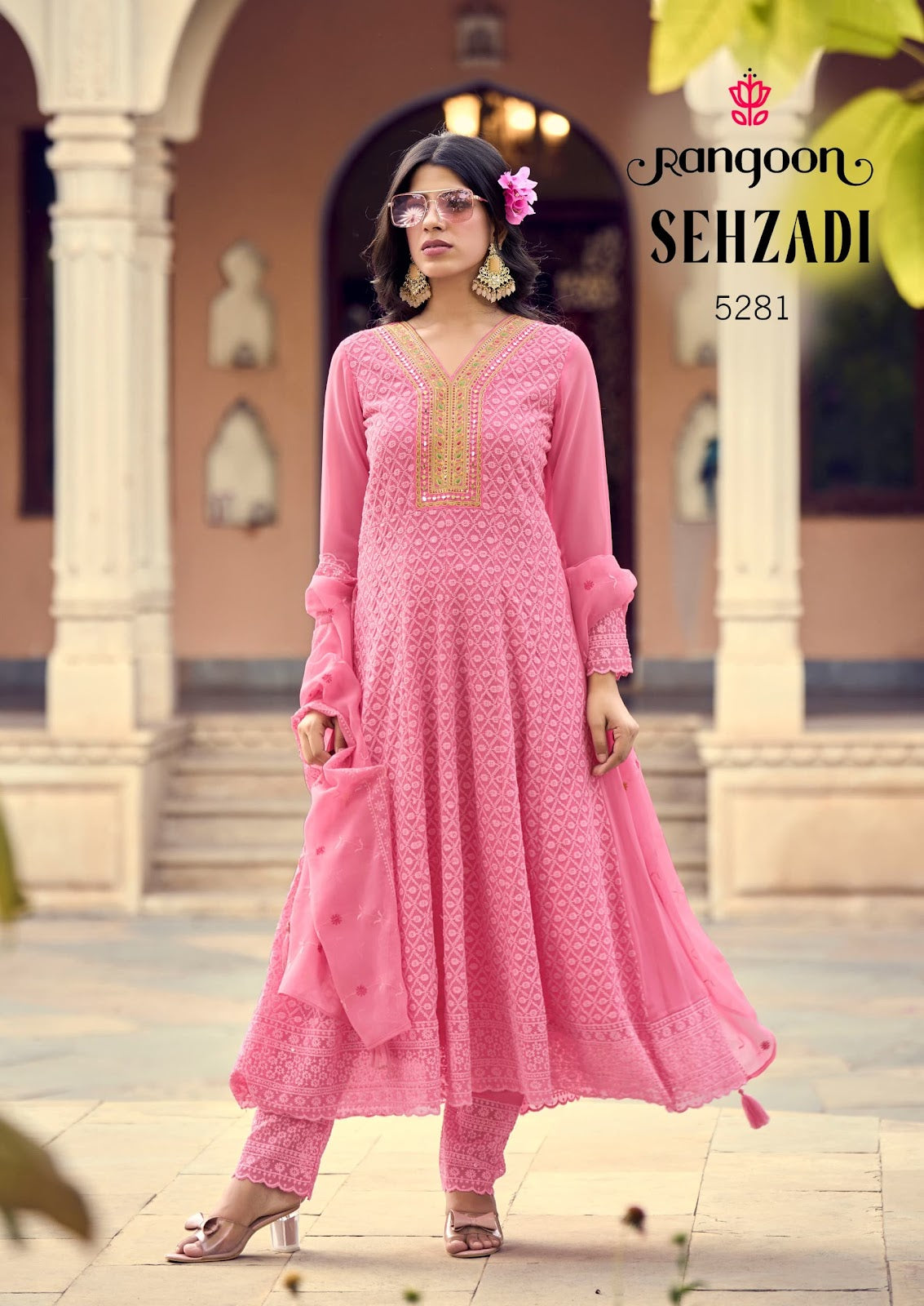 Sehzadi Rangoon Georgette Readymade Anarkali Suits Manufacturer India
