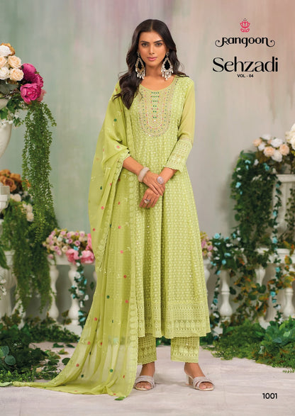 Sehzadi Vol 4 Rangoon Georgette Readymade Anarkali Suits Wholesale Price