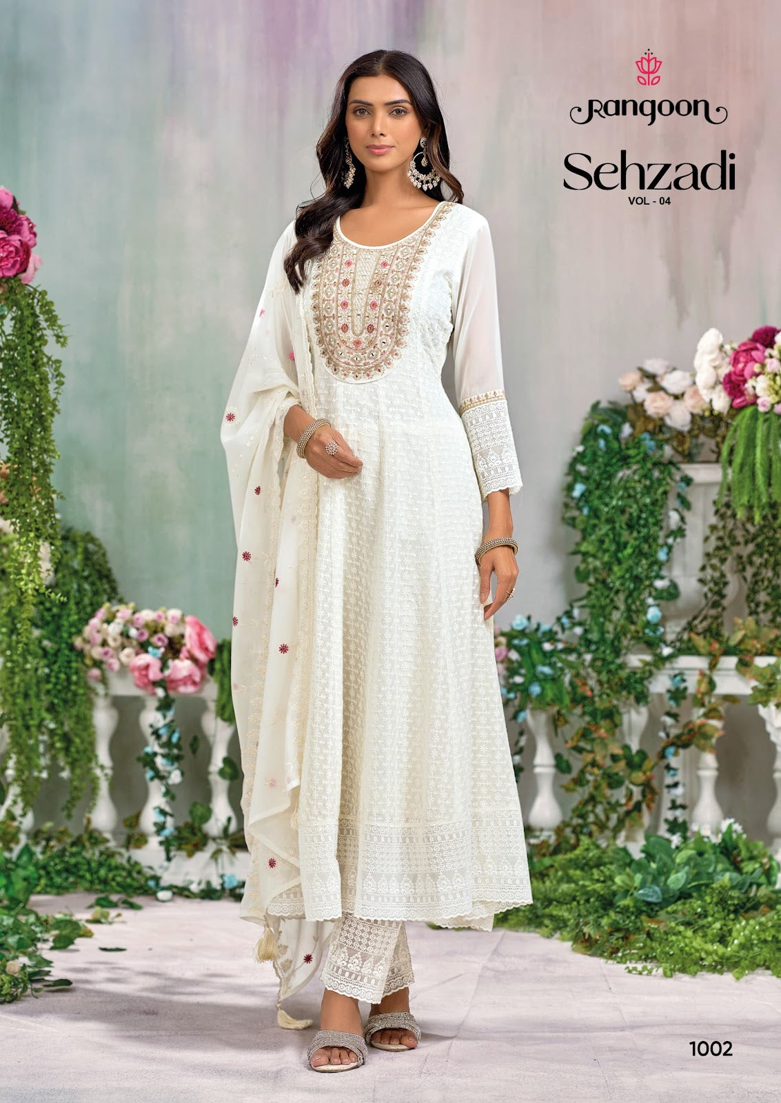 Sehzadi Vol 4 Rangoon Georgette Readymade Anarkali Suits Wholesale Price