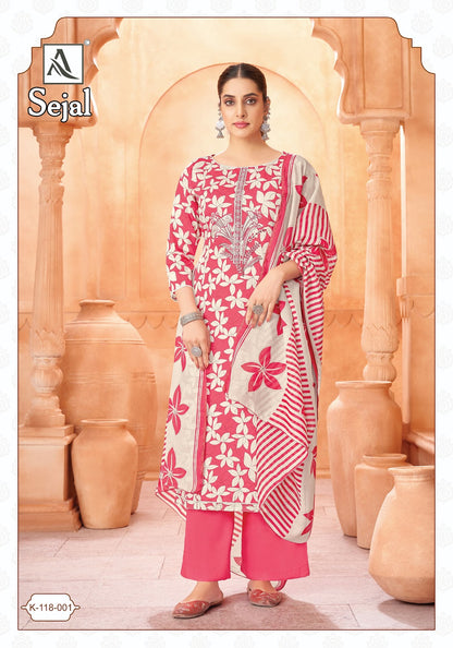 Sejal Alok Zam Karachi Salwar Suits Exporter India