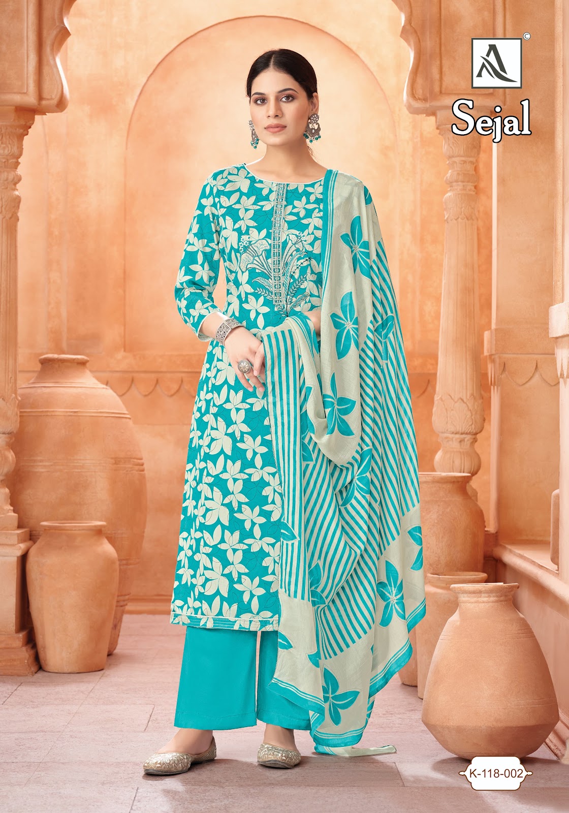 Sejal Alok Zam Karachi Salwar Suits Exporter India