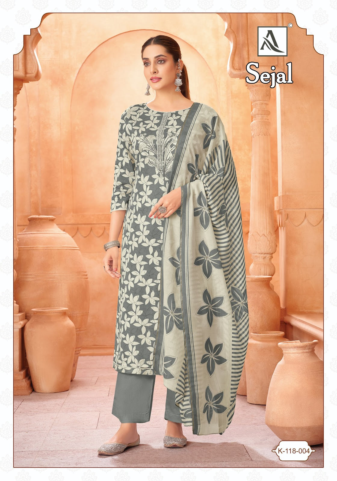 Sejal Alok Zam Karachi Salwar Suits Exporter India