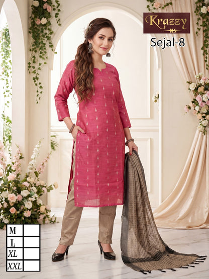 Sejal Krazzy Kanha Silk Readymade Pant Style Suits Wholesale
