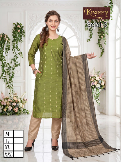 Sejal Krazzy Kanha Silk Readymade Pant Style Suits Wholesale