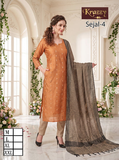 Sejal Krazzy Kanha Silk Readymade Pant Style Suits Wholesale