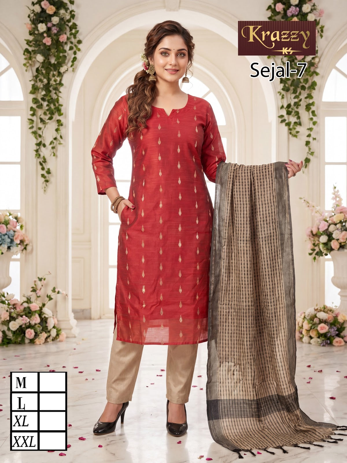 Sejal Krazzy Kanha Silk Readymade Pant Style Suits Wholesale