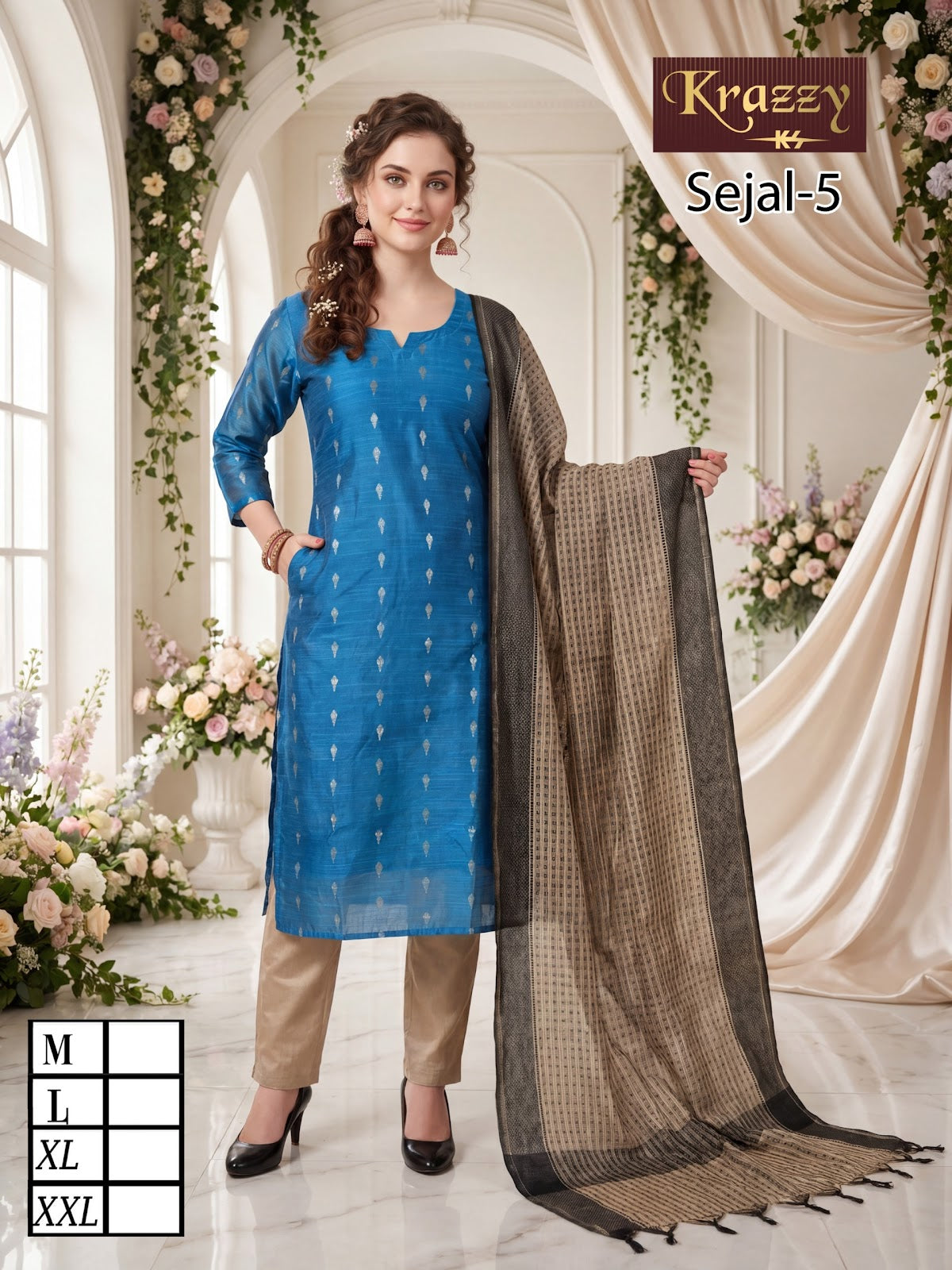 Sejal Krazzy Kanha Silk Readymade Pant Style Suits Wholesale