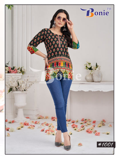 Sejal Vol 1 Bonie Reyon Short Kurtis Exporter