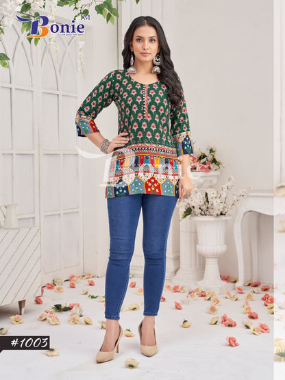 Sejal Vol 1 Bonie Reyon Short Kurtis Exporter