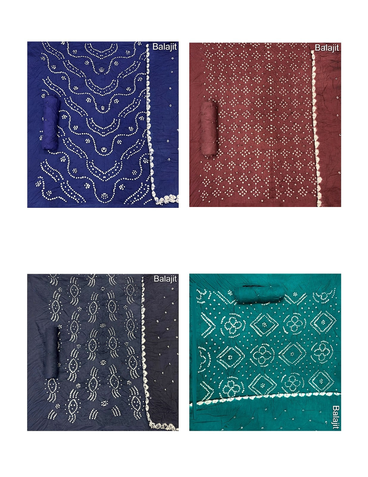 Self Bandhej Concept 2107 Balajit Sartin Cotton Salwar Suits Manufacturer Ahmedabad