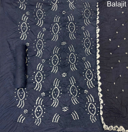 Self Bandhej Concept 2107 Balajit Sartin Cotton Salwar Suits Manufacturer Ahmedabad
