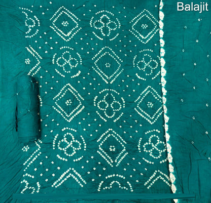 Self Bandhej Concept 2107 Balajit Sartin Cotton Salwar Suits Manufacturer Ahmedabad