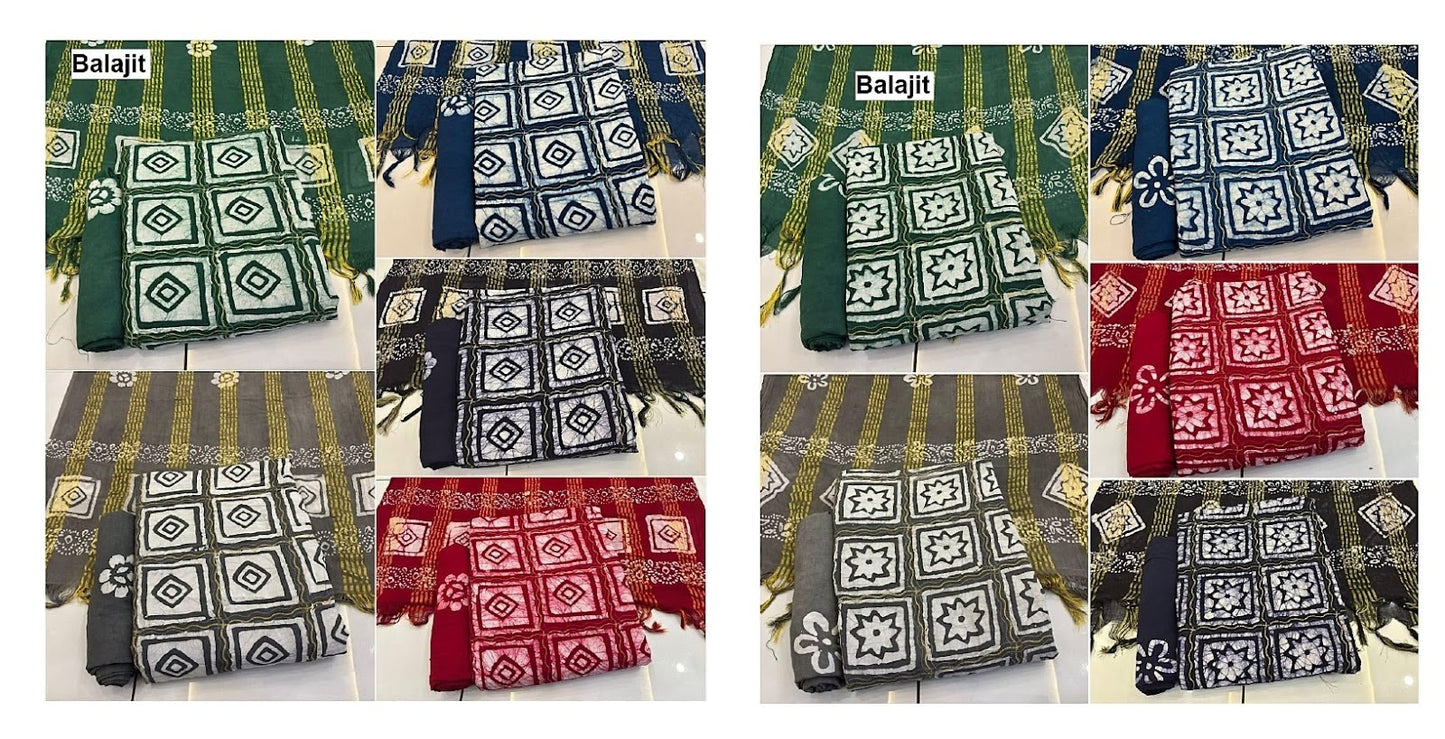 Self Batik Balajit Rayon 14Kg Salwar Suits Exporter