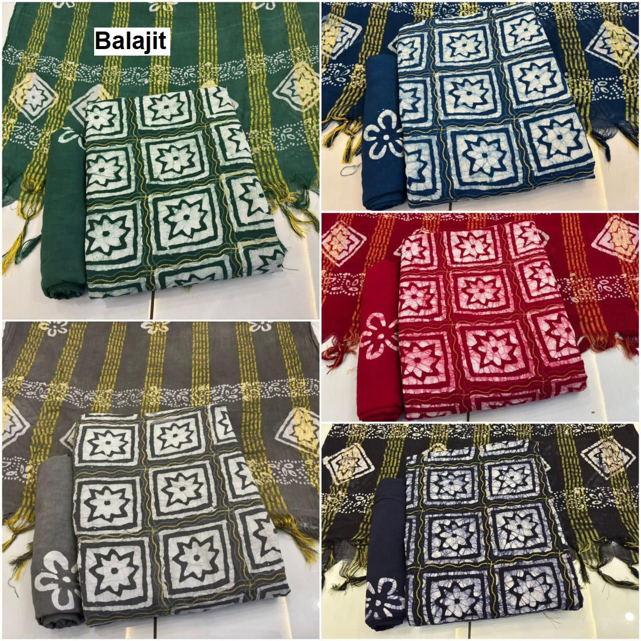 Self Batik Balajit Rayon 14Kg Salwar Suits Exporter