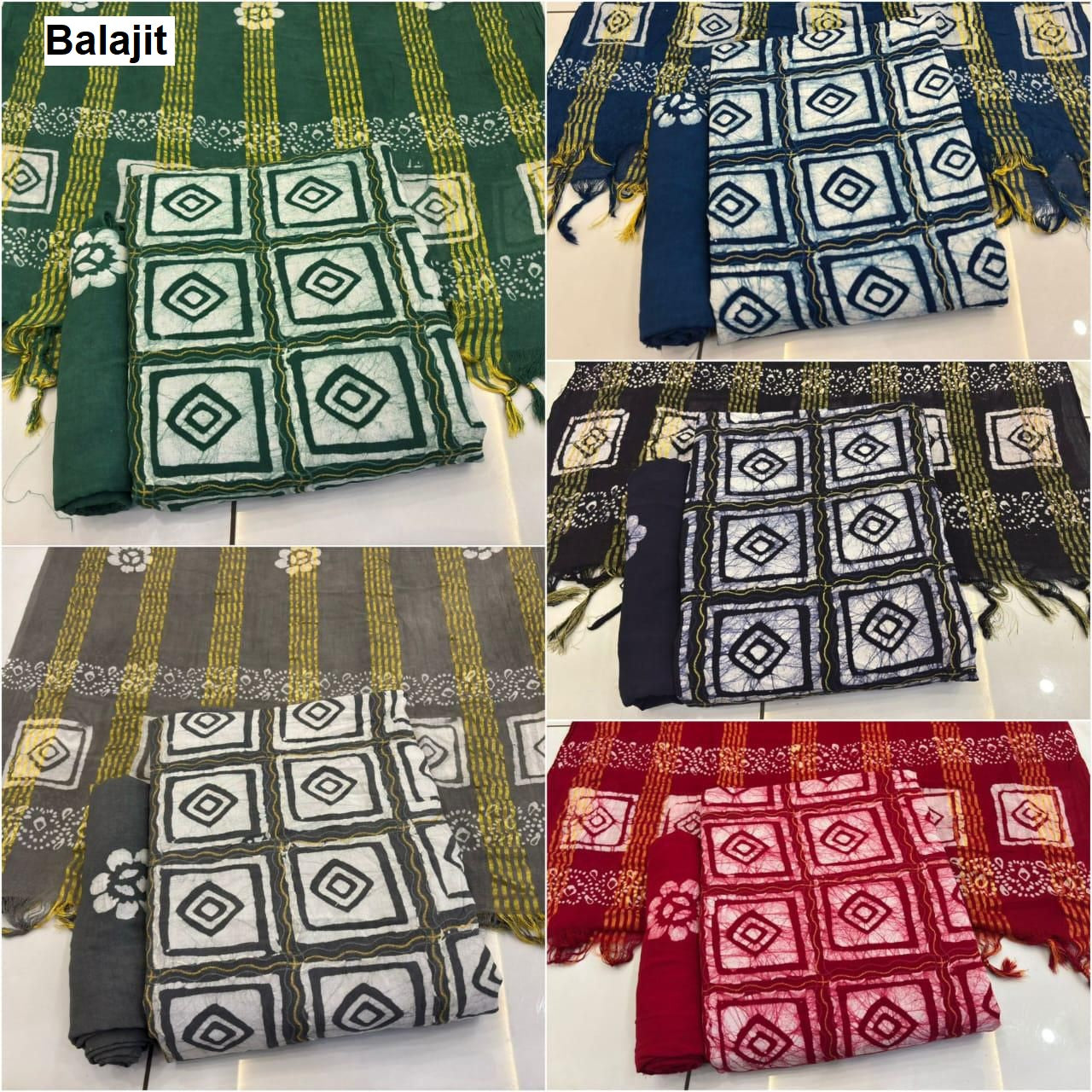 Self Batik Balajit Rayon 14Kg Salwar Suits Exporter