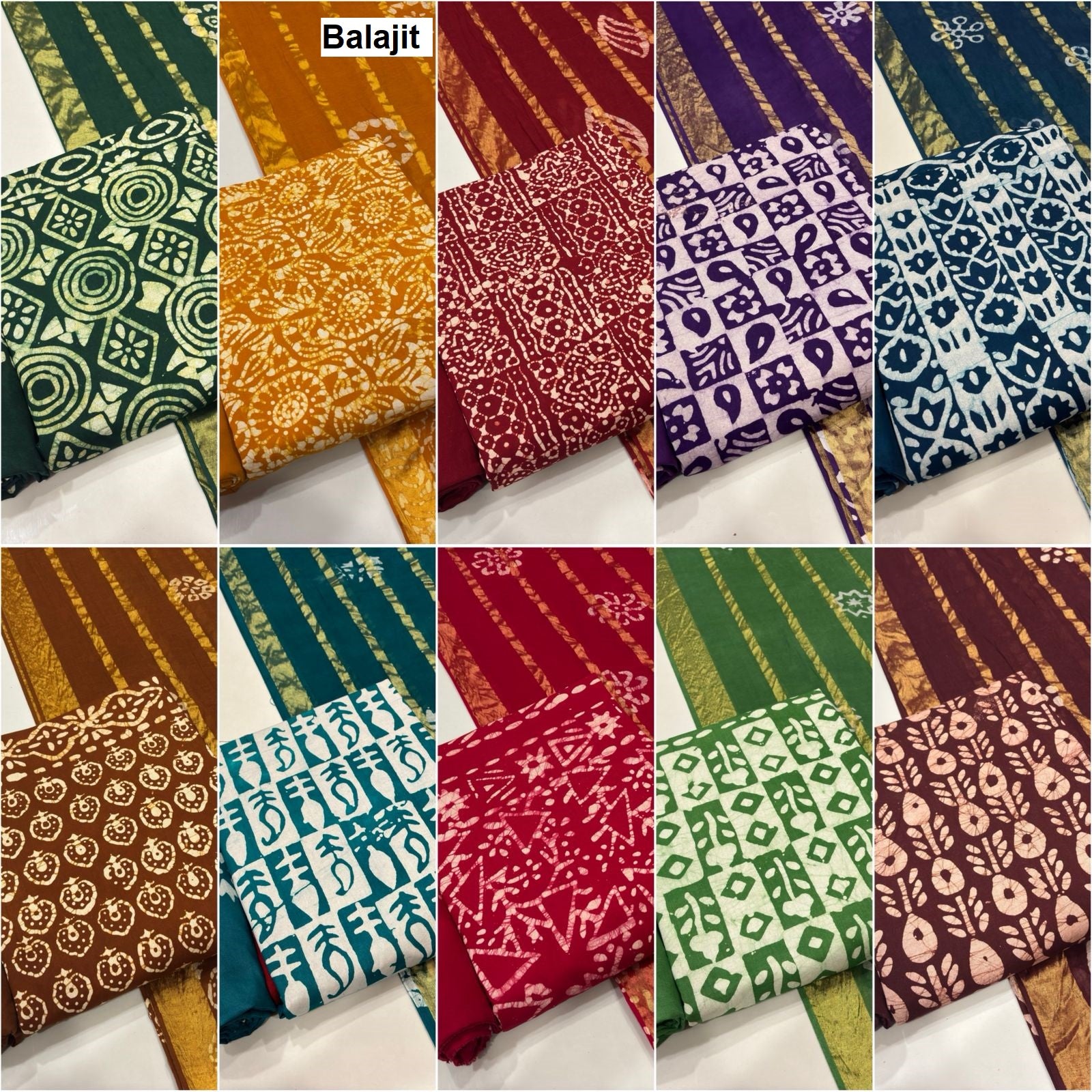 Self Matching 0407 Balajit Cotton Salwar Suits Exporter Ahmedabad