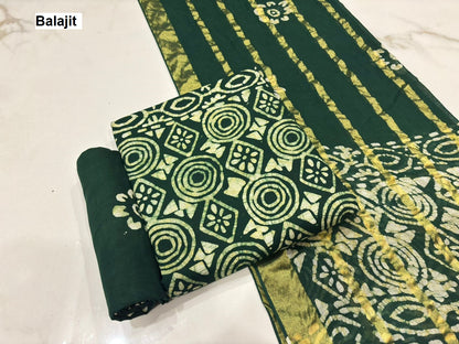 Self Matching 0407 Balajit Cotton Salwar Suits Exporter Ahmedabad