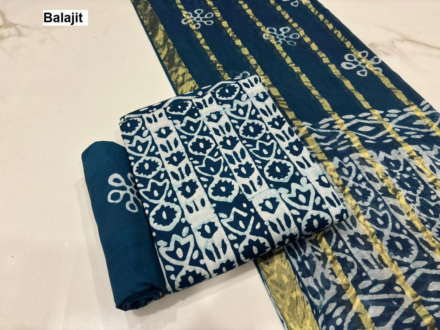 Self Matching 0407 Balajit Cotton Salwar Suits Exporter Ahmedabad