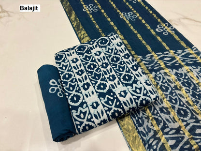 Self Matching 0407 Balajit Cotton Salwar Suits Exporter Ahmedabad