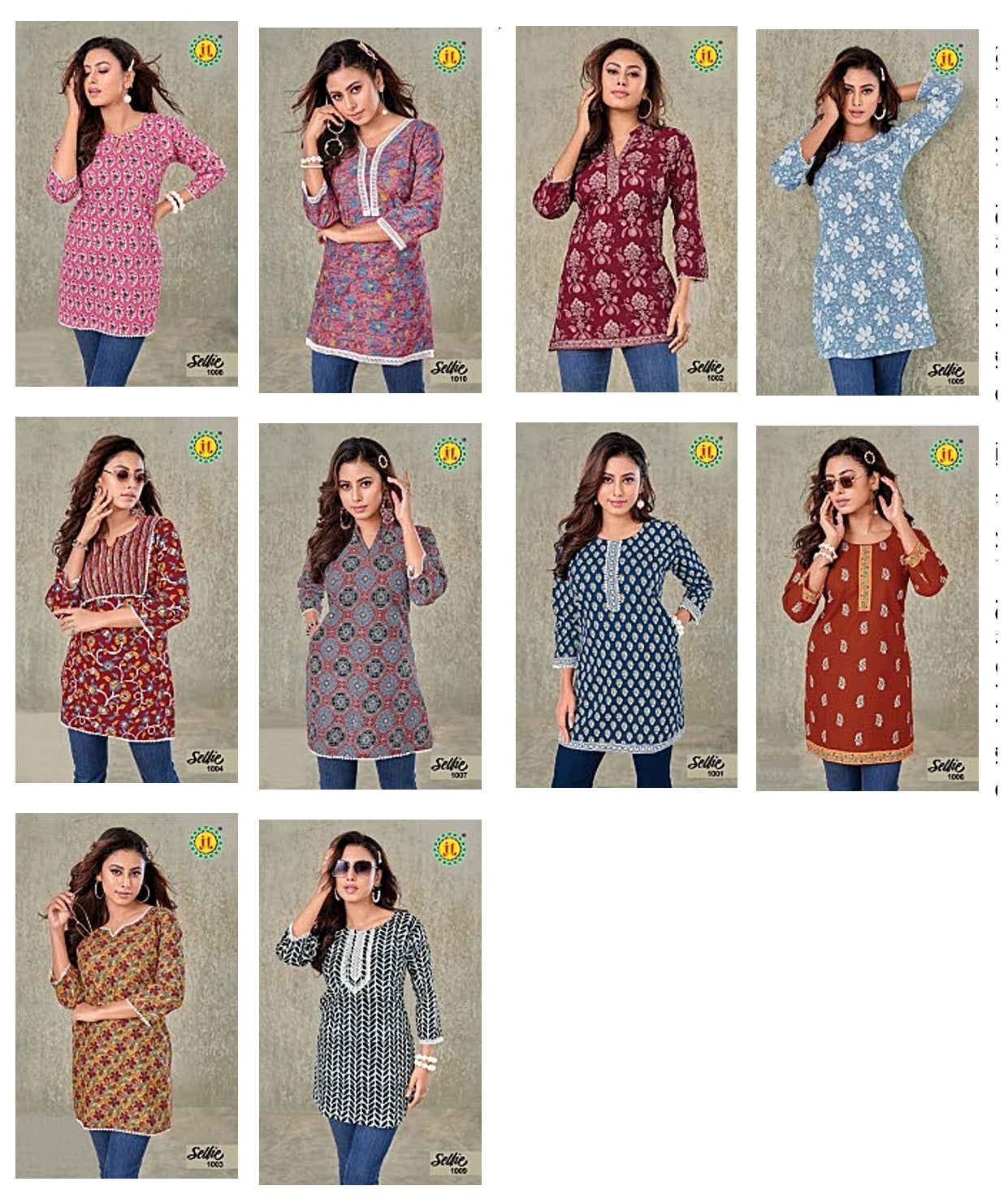 Selfie Vol 2 Jt Cotton Short Kurtis