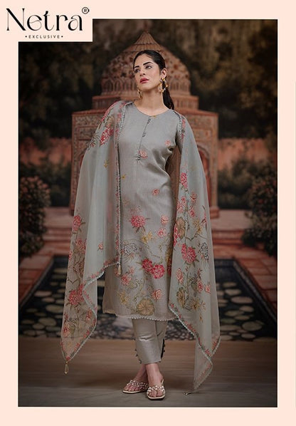 Selina Netra Organza Pant Style Suits Wholesale Price