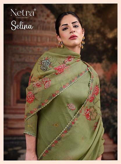Selina Netra Organza Pant Style Suits Wholesale Price