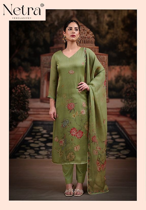 Selina Netra Organza Pant Style Suits Wholesale Price