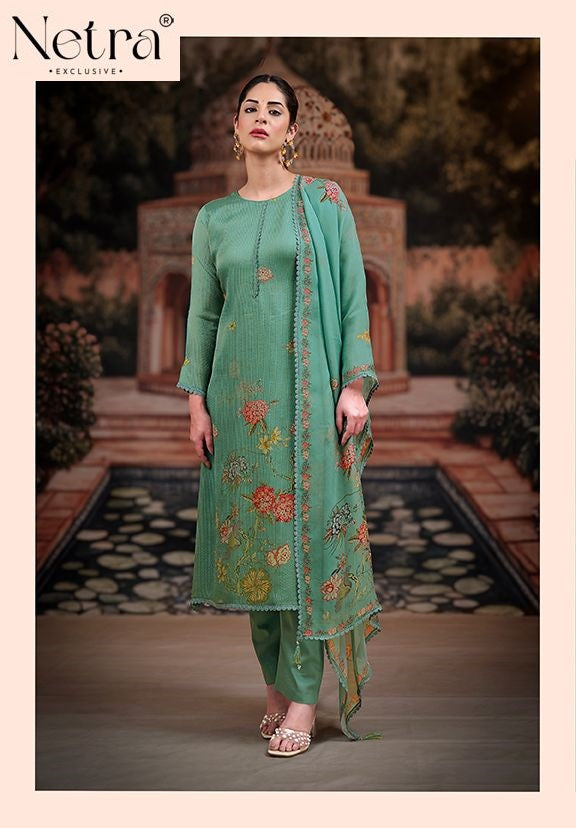 Selina Netra Organza Pant Style Suits Wholesale Price