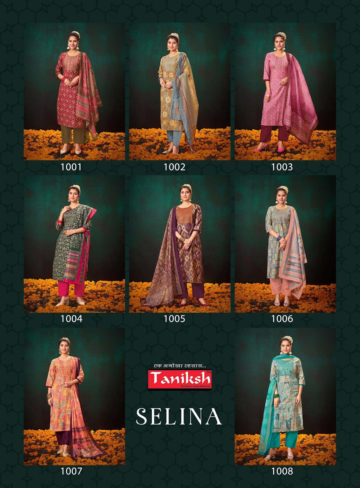 Selina Vol 1 Taniksh Muslin Readymade Pant Style Suits Supplier