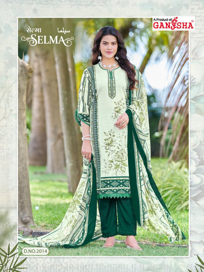 Selma Vol 2 Ganesha Mix Cotton Karachi Salwar Suits Wholesale