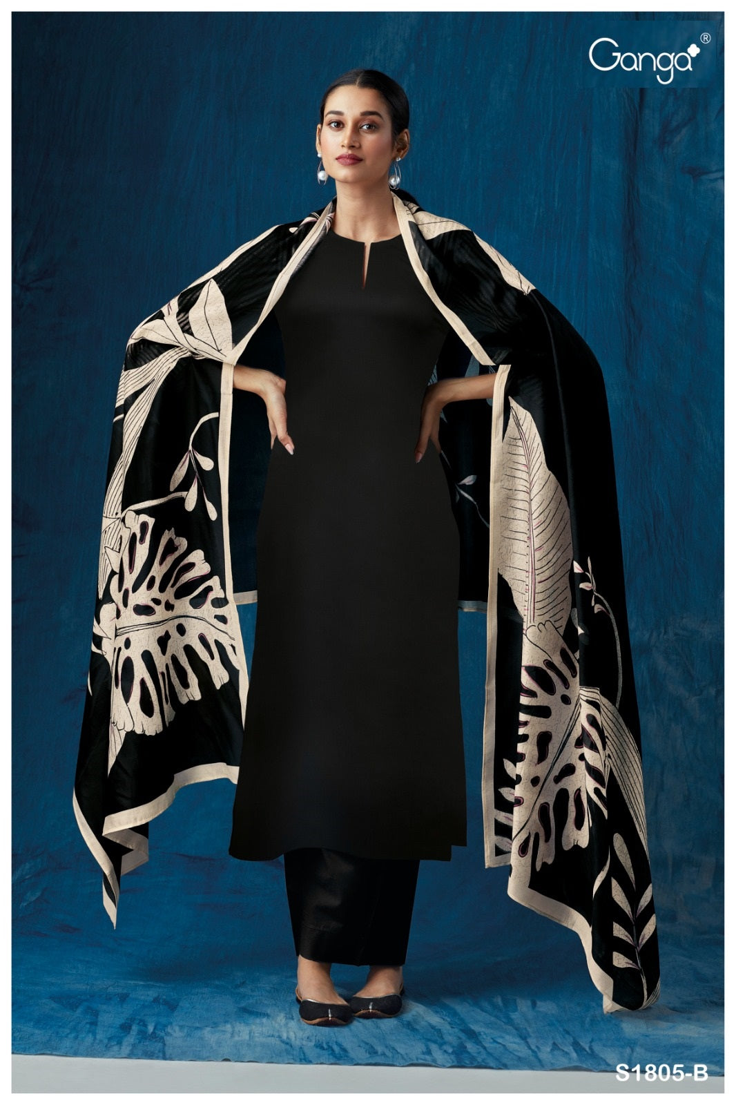 Selvi 1805 Ganga Cotton Satin Pant Style Suits Wholesale Price