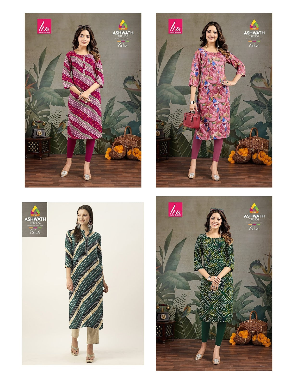 Selvi Ashwath Rayon Straight Cut Kurtis Wholesaler Gujarat