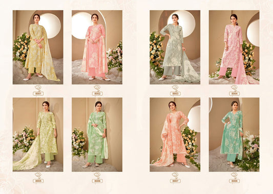 Selvina Silk-Once Again Salvi Fashion Modal Silk Pant Style Suits Wholesaler