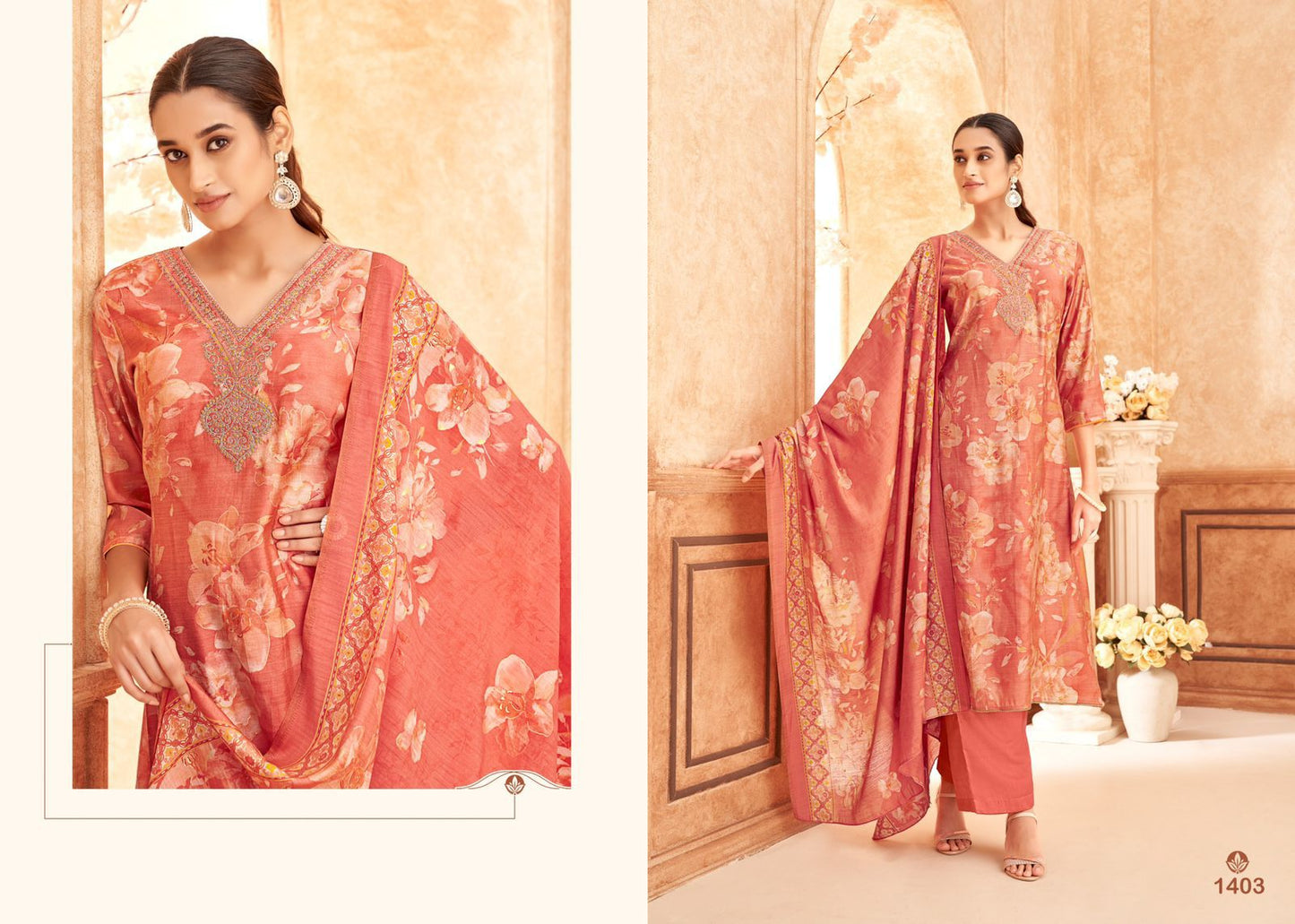 Selvina Silk Vol 14 Salvi Fashion Modal Silk Plazzo Style Suits Exporter