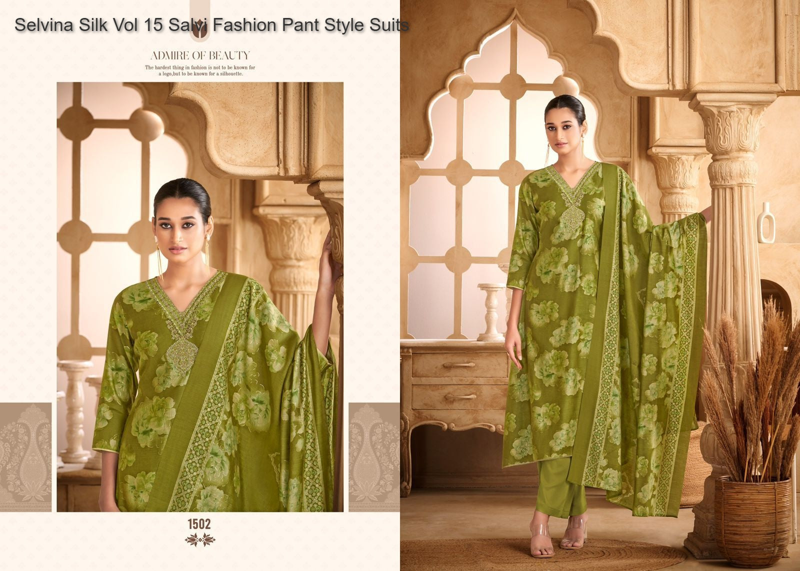 Selvina Silk Vol 15 Salvi Fashion Modal Silk Pant Style Suits Manufacturer Ahmedabad