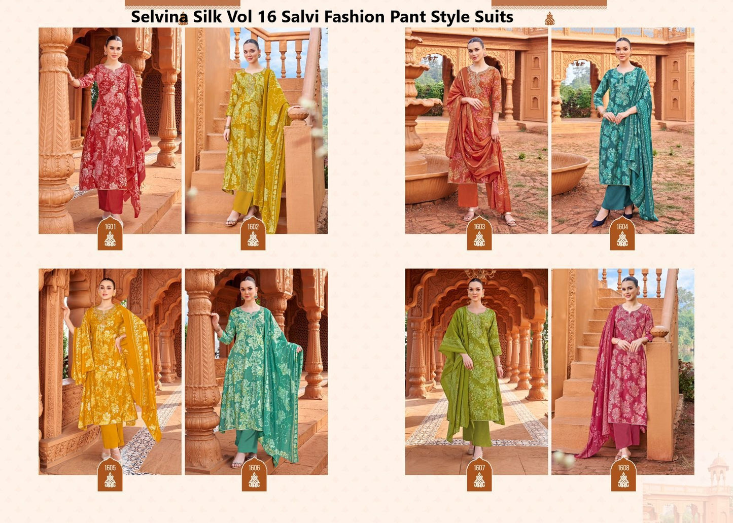 Selvina Silk Vol 16 Salvi Fashion Modal Silk Pant Style Suits Exporter India