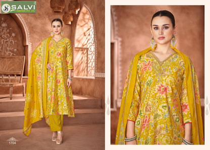 Selvina Silk Vol 17 Salvi Fashion Modal Silk Anarkali Salwar Suits Manufacturer Ahmedabad