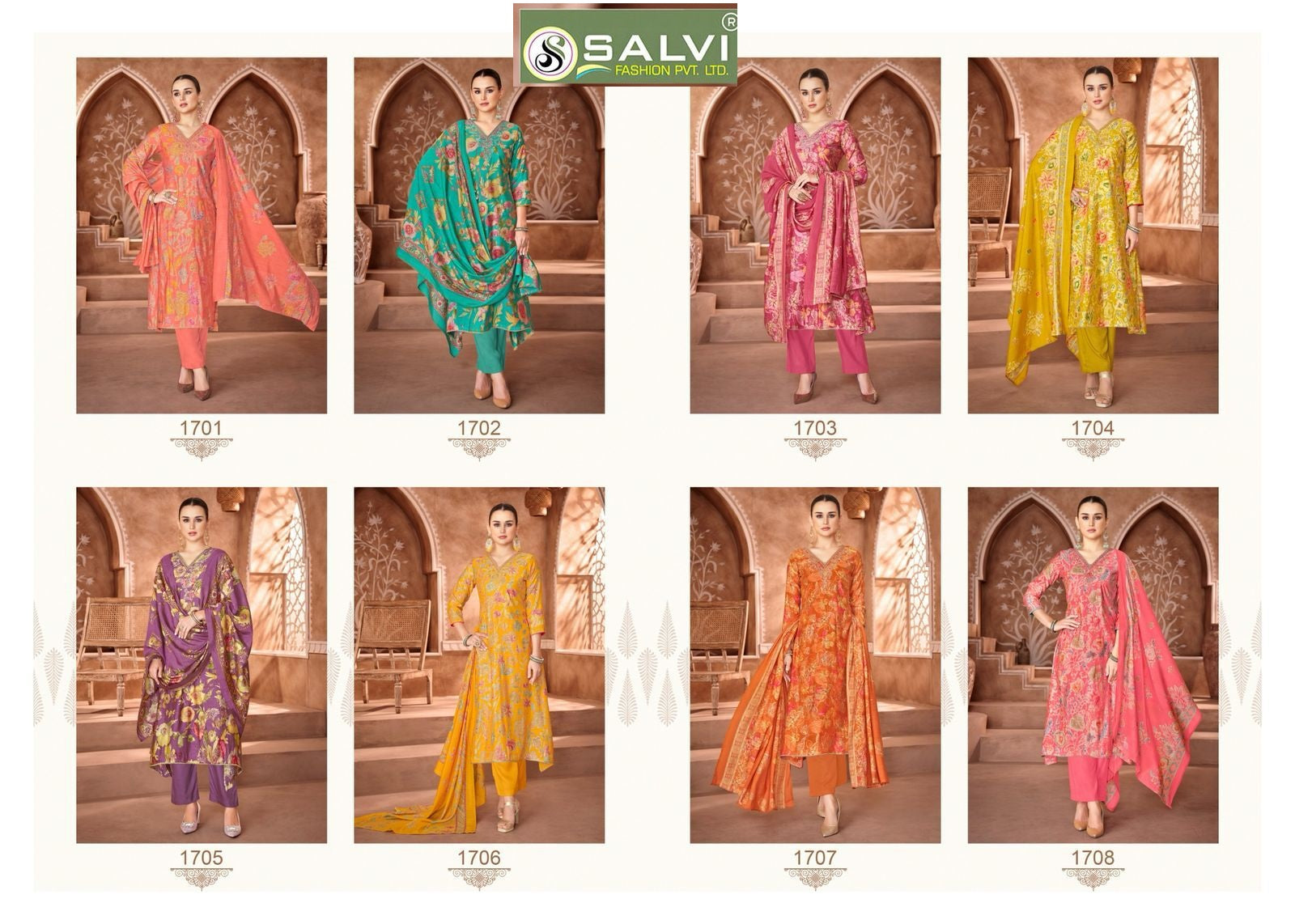 Selvina Silk Vol 17 Salvi Fashion Modal Silk Anarkali Salwar Suits Manufacturer Ahmedabad